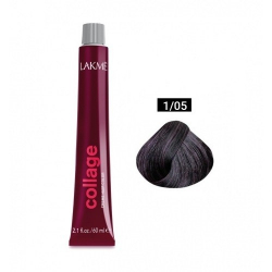 Краска Lakme Collage Creme Hair Color 1-05 черный махагоновый