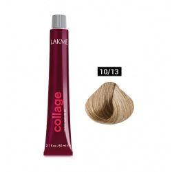 Краска Lakme Collage Creme Hair Color 10-13 очень светлый блондин бежевый