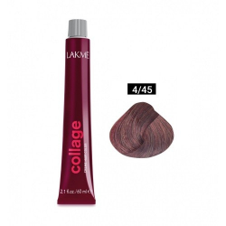 Lakme Collage Creme Hair Color 4-45 средний шатен медно-махагоновый