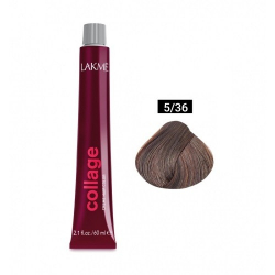 Lakme Collage Creme Hair Color 5-36 светлый шатен золотисто-коричневый