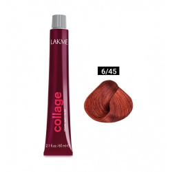 Lakme Collage Creme Hair Color 6-45 темный блондин медно-махагоновый