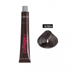 Lakme Collage+ Intense Creme Hair Color 4/00+ средний шатен интенсивный