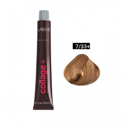 Краска Lakme Collage+ Intense 7/33+ средний блондин интенсивный золотистый яркий