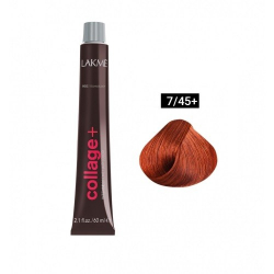 Краска Lakme Collage+ Intense 7/45+ средний блондин интенсивный медно-махагоновый