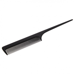 расческа Sibel Fine Handle Comb Black