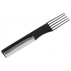 расческа для начеса волос Sibel Fork Comb Black