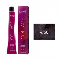 Lakme Collage Creme Hair Color 4-50 средний шатен махагоновый