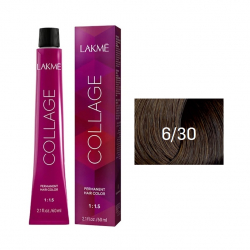 Lakme Collage Creme Hair Color 6-30 темный блондин золотистый