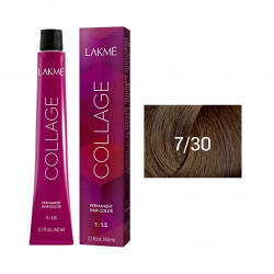 Lakme Collage Creme Hair Color 7/30 средний блондин золотистый