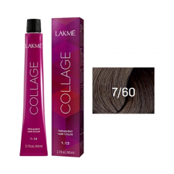 Lakme Collage Creme Hair Color 7/60 средний блондин коричневый