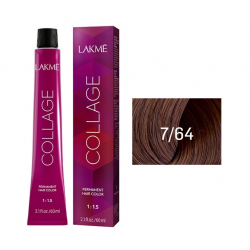 Lakme Collage Creme Hair Color 7/64 средний блондин коричнево-медный