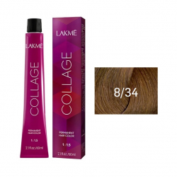 Краска Lakme Collage Creme Hair Color 8/34 блондин золотисто-медный