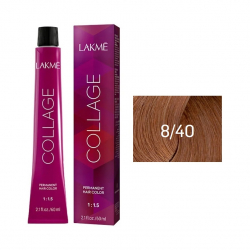 Краска Lakme Collage Creme Hair Color 8/40 блондин медный
