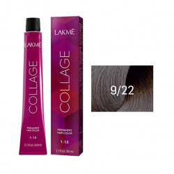 Краска Lakme Collage Creme Hair Color 9/22 светлый блондин фиолетовый яркий