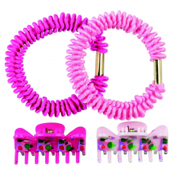 Набор зажимов и резинок для волос 8 шт. Titania Style 8009