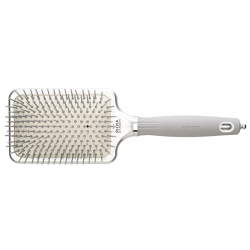Olivia Garden Expert Care Rectangular Nylon Bristles Silver L