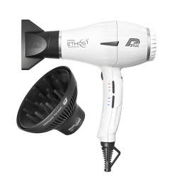 Профессиональный фен Parlux Ethos Matte White + диффузор Magic Sense #